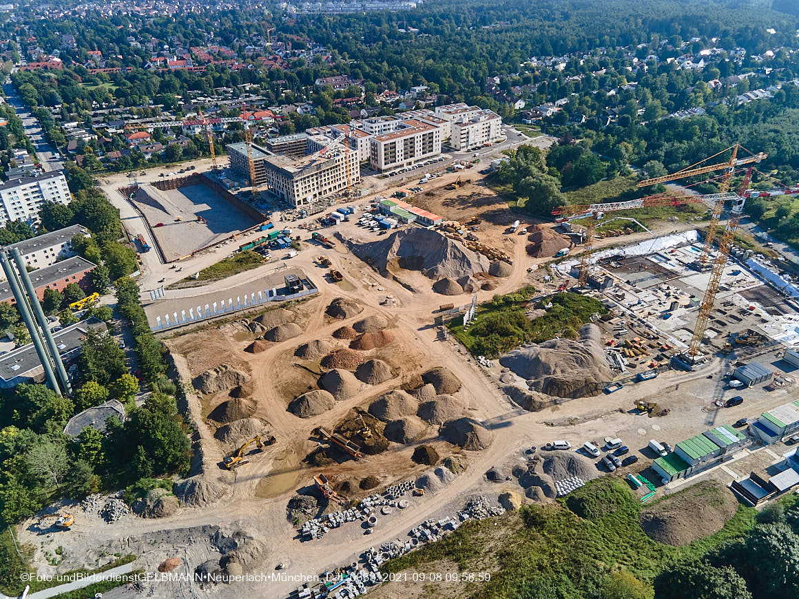 08.09.2021 - Baustelle Alexisquartier in Neuperlach 08.09.2021 - Baustelle Alexisquartier in Neuperlach