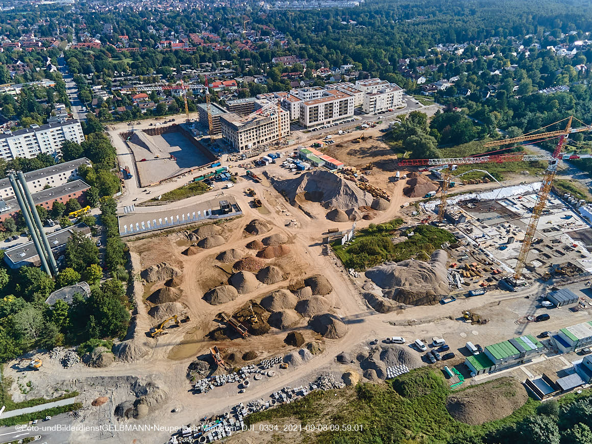 08.09.2021 - Baustelle Alexisquartier in Neuperlach 08.09.2021 - Baustelle Alexisquartier in Neuperlach