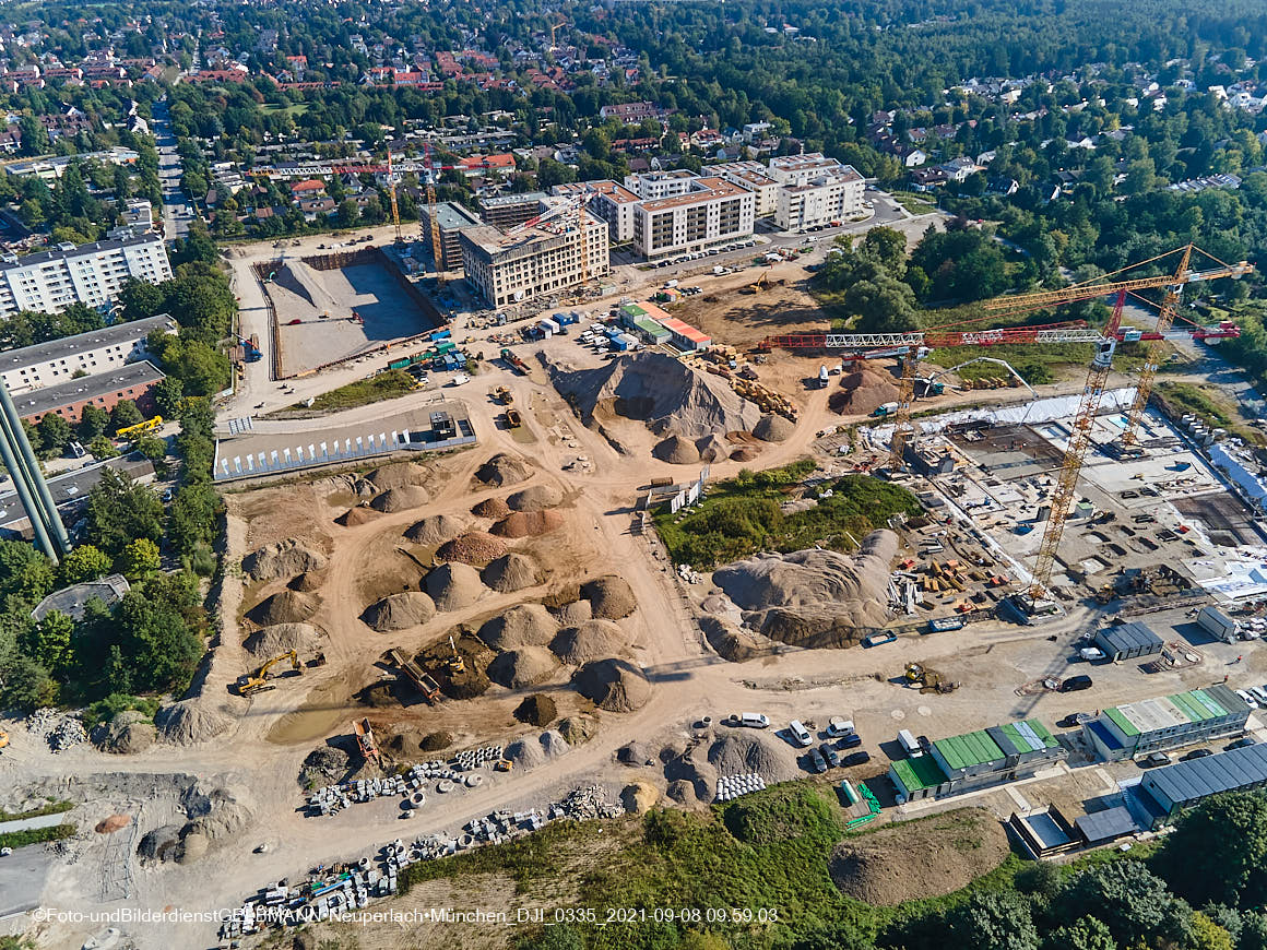 08.09.2021 - Baustelle Alexisquartier in Neuperlach 08.09.2021 - Baustelle Alexisquartier in Neuperlach