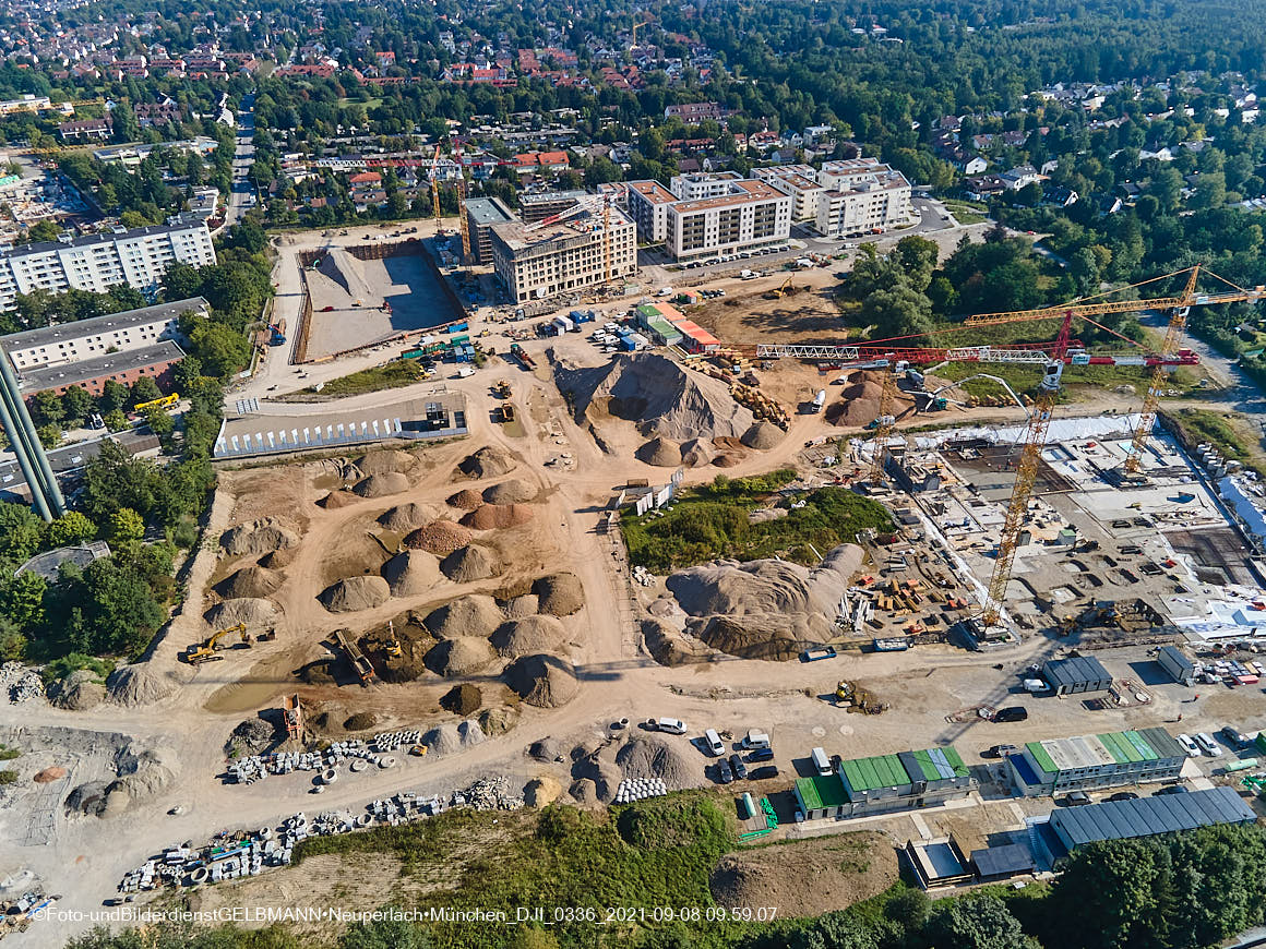 08.09.2021 - Baustelle Alexisquartier in Neuperlach 08.09.2021 - Baustelle Alexisquartier in Neuperlach