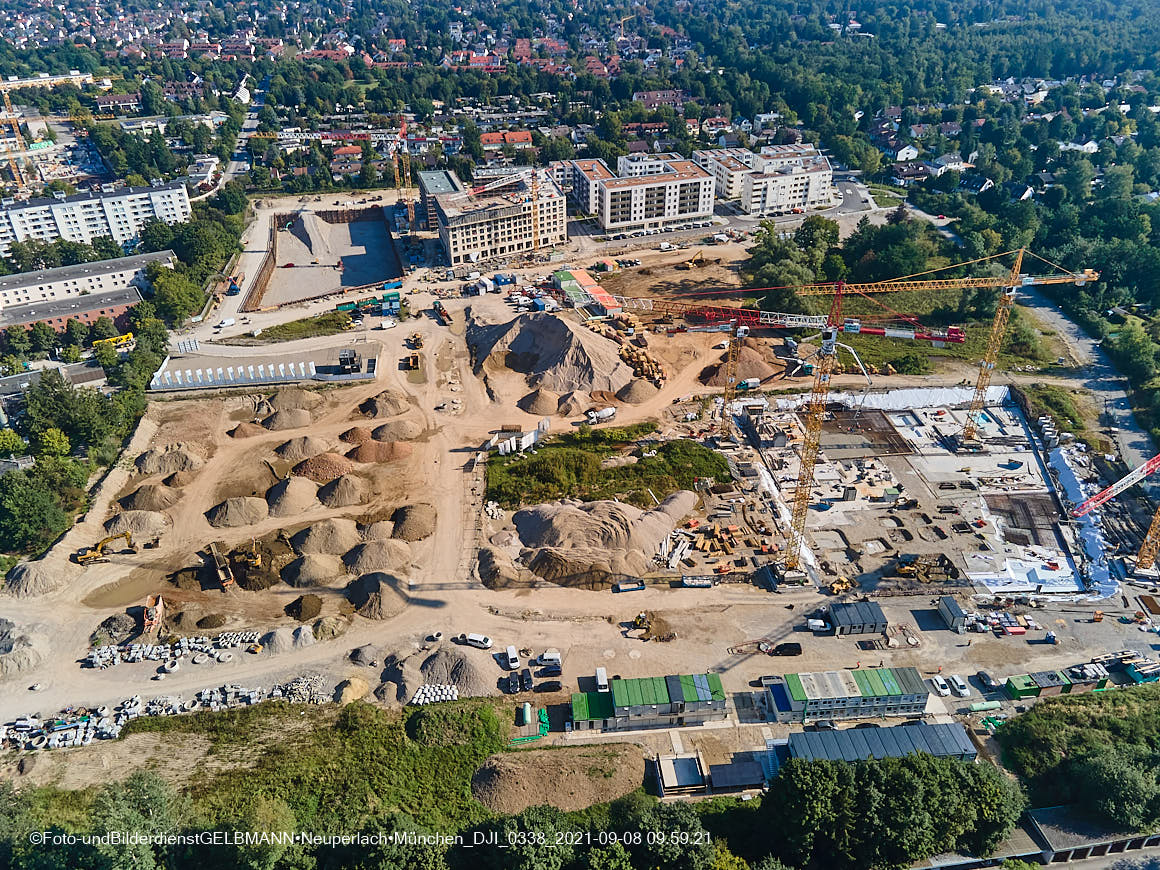 08.09.2021 - Baustelle Alexisquartier in Neuperlach 08.09.2021 - Baustelle Alexisquartier in Neuperlach