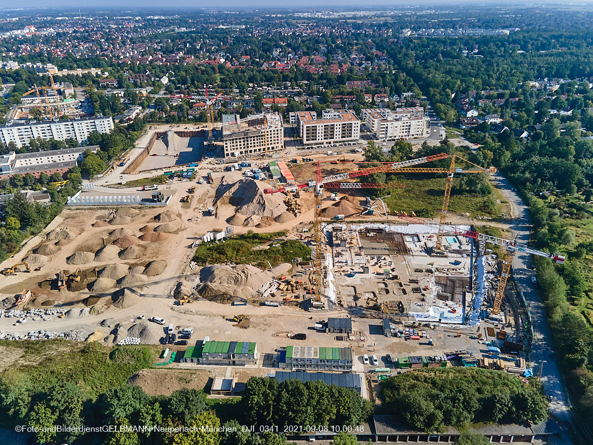08.09.2021 - Baustelle Alexisquartier in Neuperlach 08.09.2021 - Baustelle Alexisquartier in Neuperlach