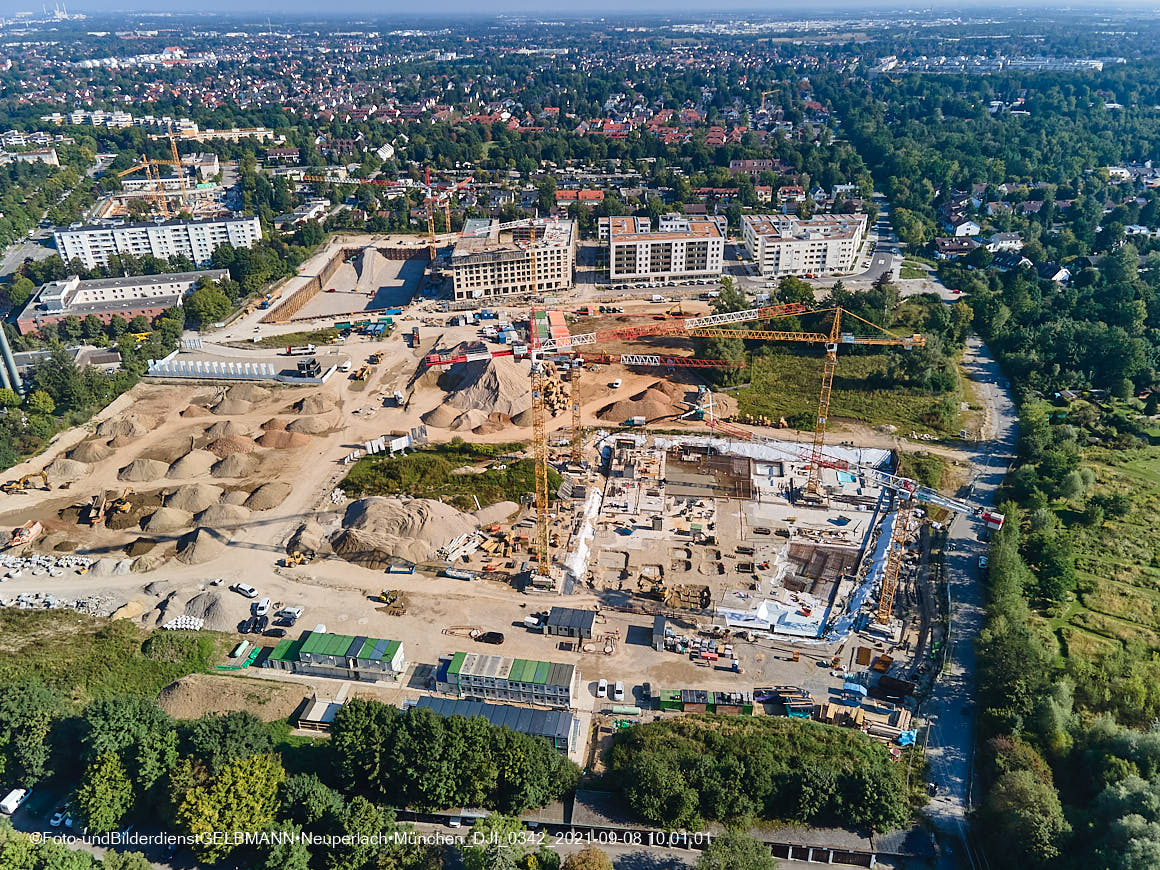 08.09.2021 - Baustelle Alexisquartier in Neuperlach 08.09.2021 - Baustelle Alexisquartier in Neuperlach