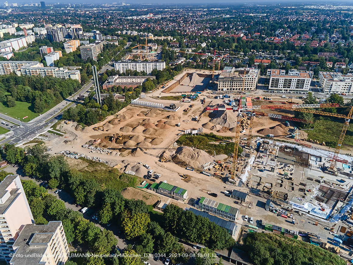 08.09.2021 - Baustelle Alexisquartier in Neuperlach 08.09.2021 - Baustelle Alexisquartier in Neuperlach