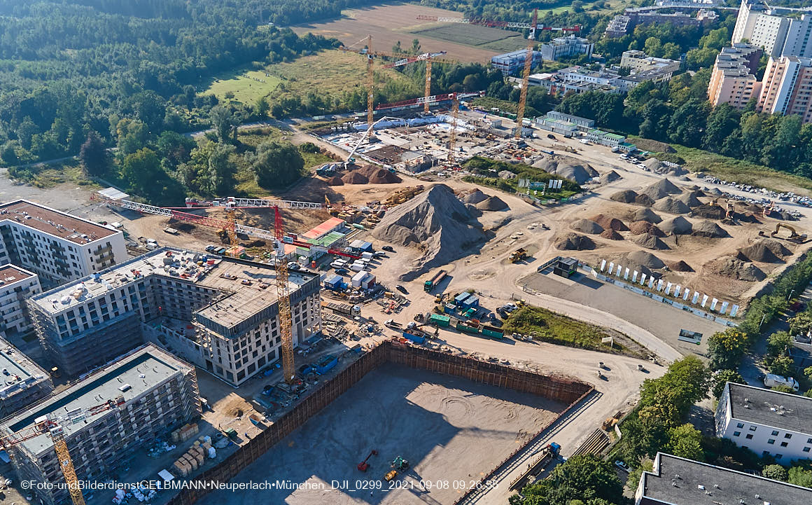 08.09.2021 - Baustelle Pandionveerde in Neuperlach 08.09.2021 - Baustelle Pandionveerde in Neuperlach