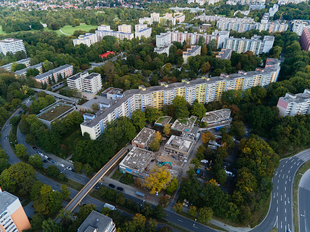 28.09.2021 - Abrissbegin des Quiddezentrums in Neuperlach