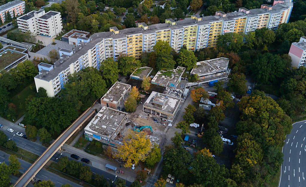 28.09.2021 - Abrissbegin des Quiddezentrums in Neuperlach