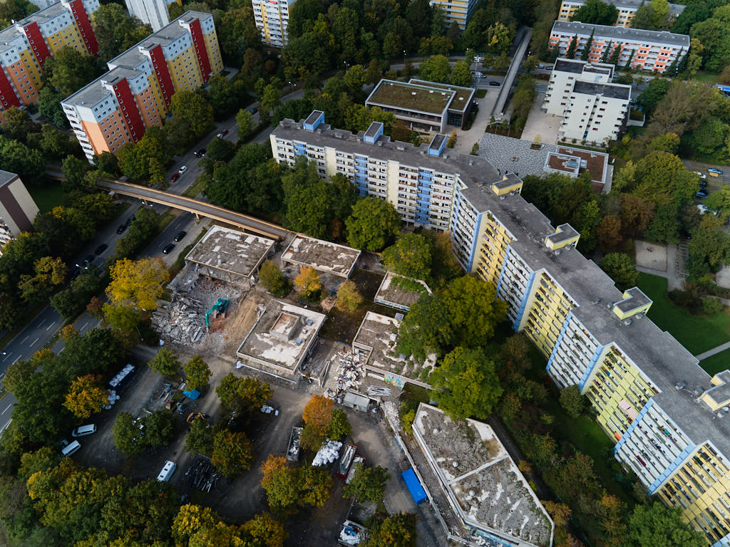 28.09.2021 - Abrissbegin des Quiddezentrums in Neuperlach