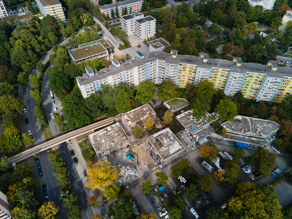 28.09.2021 - Abrissbegin des Quiddezentrums in Neuperlach