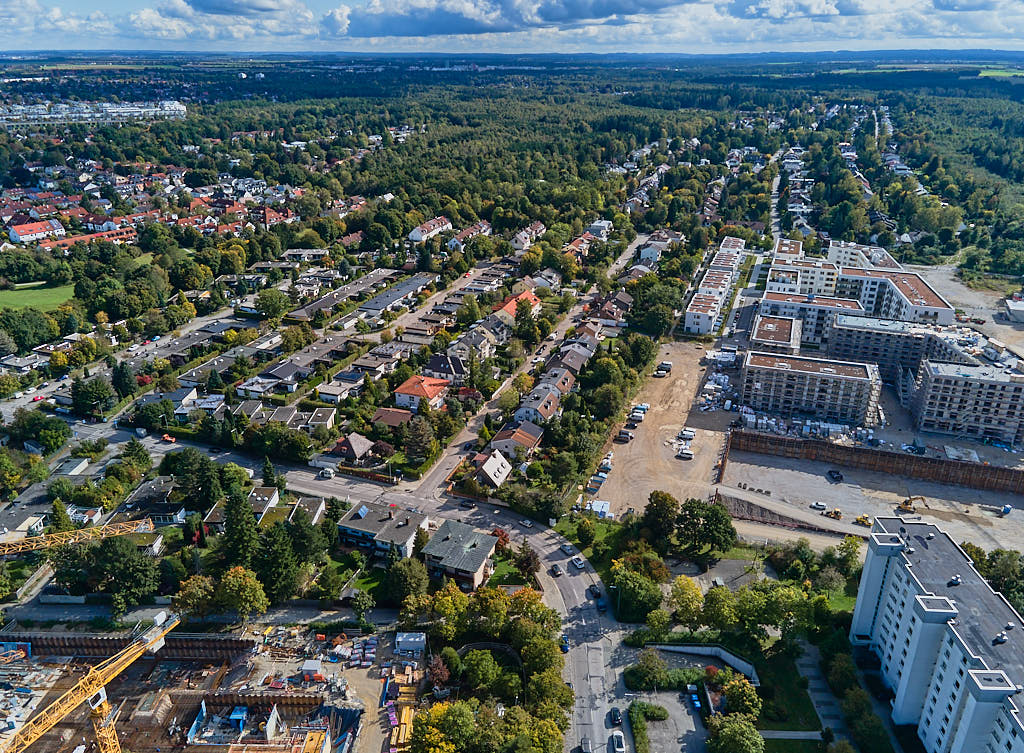 01.10.2021 - Groß-Baustelle Alexisquartier in München Neuperlach 01.10.2021 - Groß-Baustelle Alexisquartier in München Neuperlach