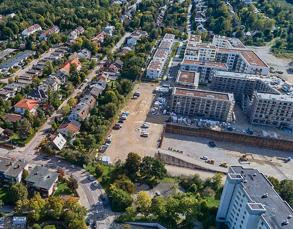 01.10.2021 - Groß-Baustelle Alexisquartier in München Neuperlach 01.10.2021 - Groß-Baustelle Alexisquartier in München Neuperlach
