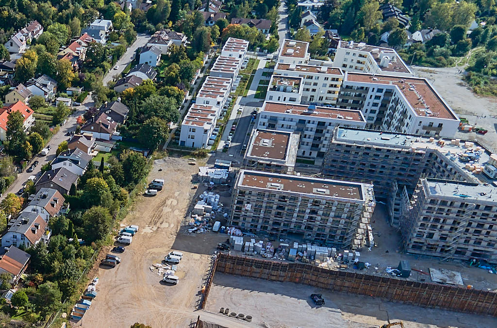 01.10.2021 - Groß-Baustelle Alexisquartier in München Neuperlach 01.10.2021 - Groß-Baustelle Alexisquartier in München Neuperlach
