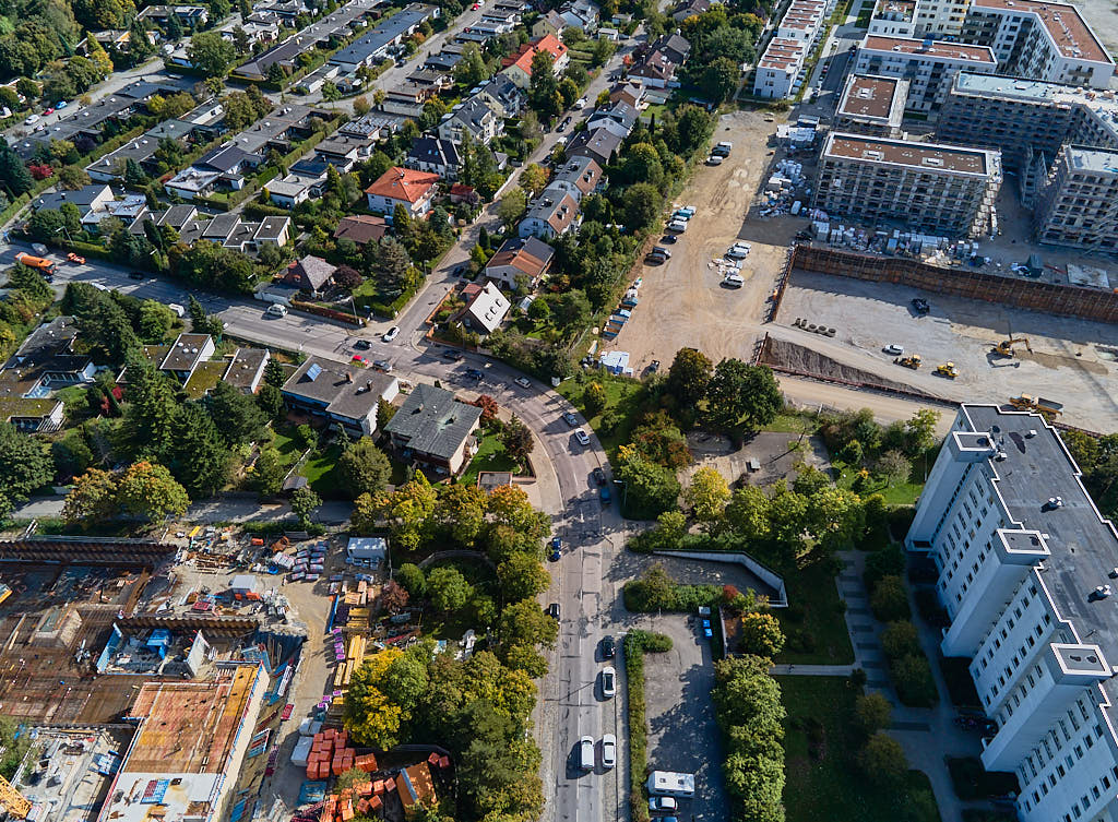 01.10.2021 - Groß-Baustelle Alexisquartier in München Neuperlach 01.10.2021 - Groß-Baustelle Alexisquartier in München Neuperlach