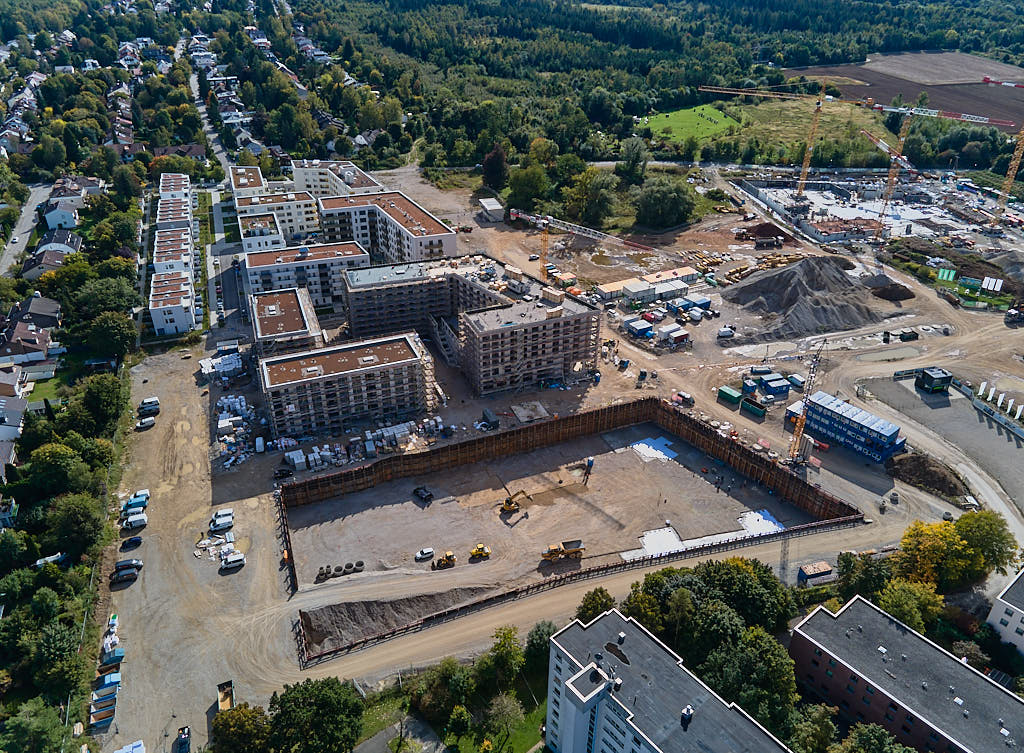 01.10.2021 - Groß-Baustelle Alexisquartier in München Neuperlach 01.10.2021 - Groß-Baustelle Alexisquartier in München Neuperlach