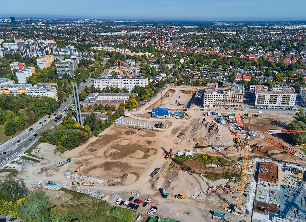 01.10.2021 - Baustelle Pandionverde und Alexisquartier in Neuperlach 01.10.2021 - Baustelle Pandionverde und Alexisquartier in Neuperlach