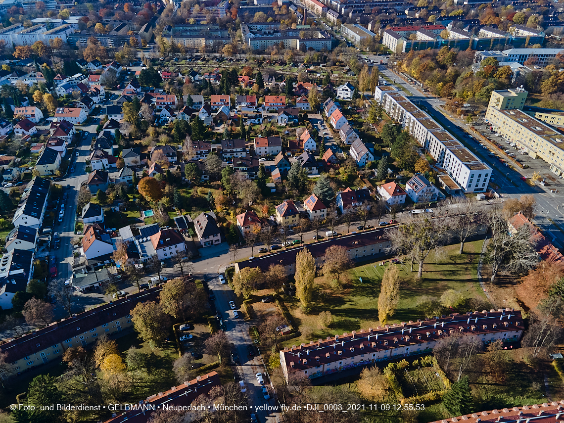09.11.2021 - Baustelle Maikäfersiedlung in Ber am Laim und  Neuperlach