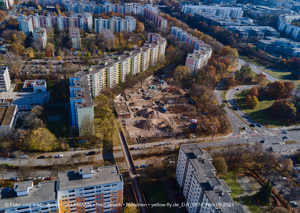 09.11.2021 - Baustelle Quiddezentrum in Neuperlach