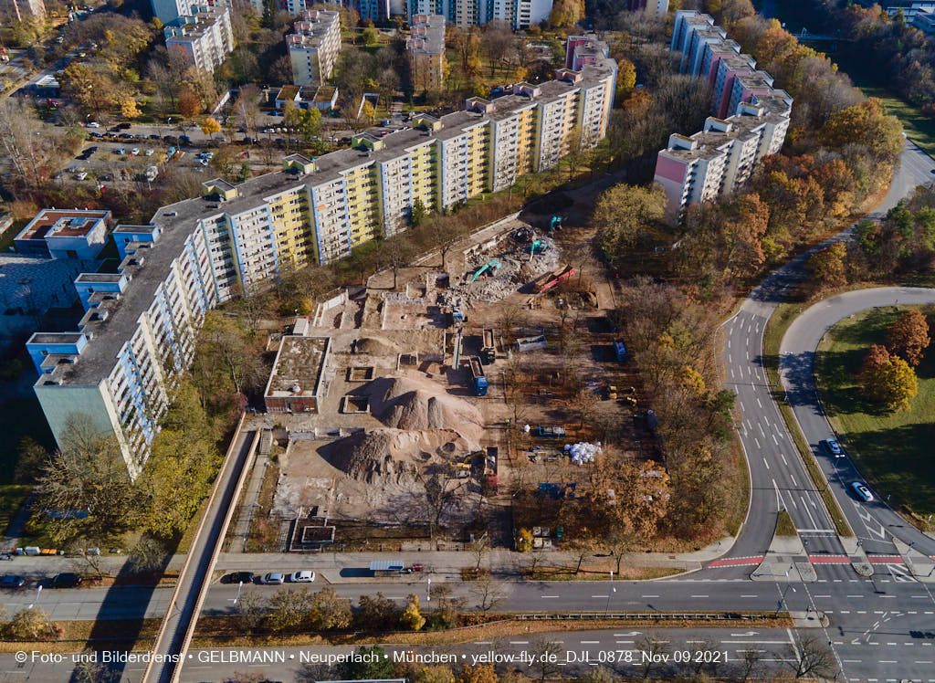 09.11.2021 - Baustelle Quiddezentrum in Neuperlach