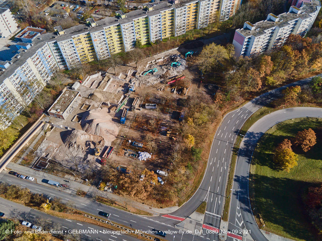 09.11.2021 - Baustelle Quiddezentrum in Neuperlach