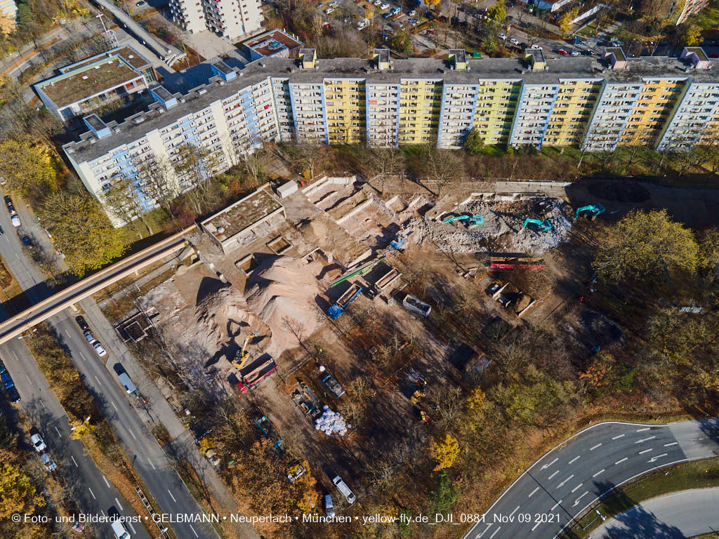 09.11.2021 - Baustelle Quiddezentrum in Neuperlach