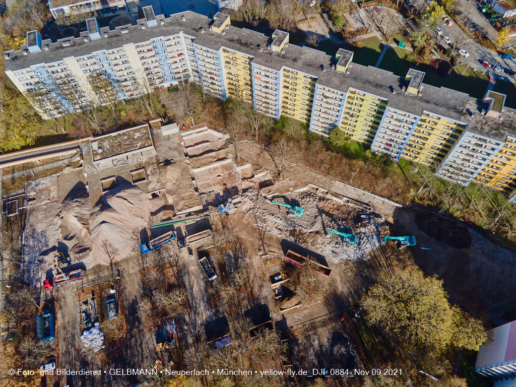 09.11.2021 - Baustelle Quiddezentrum in Neuperlach