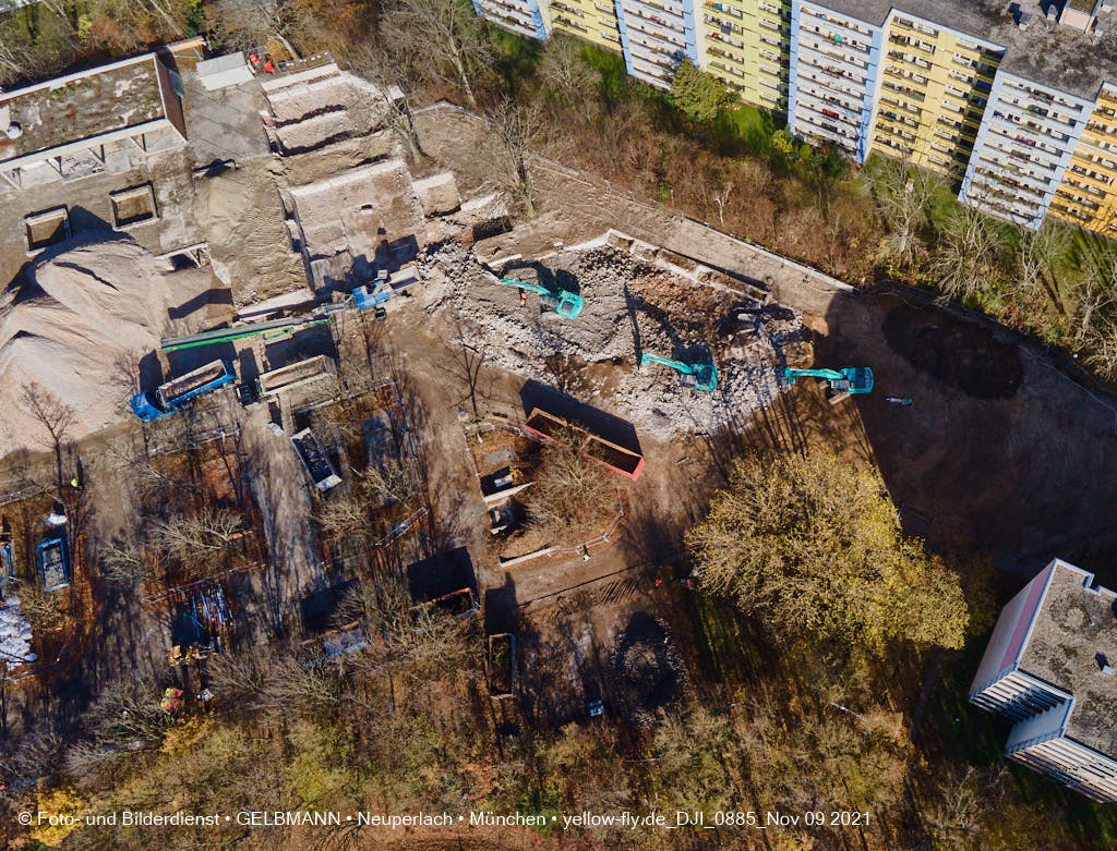 09.11.2021 - Baustelle Quiddezentrum in Neuperlach