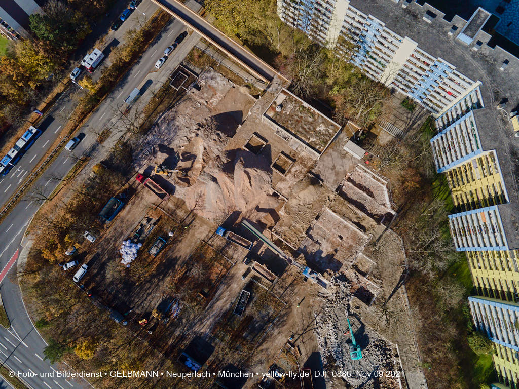 09.11.2021 - Baustelle Quiddezentrum in Neuperlach