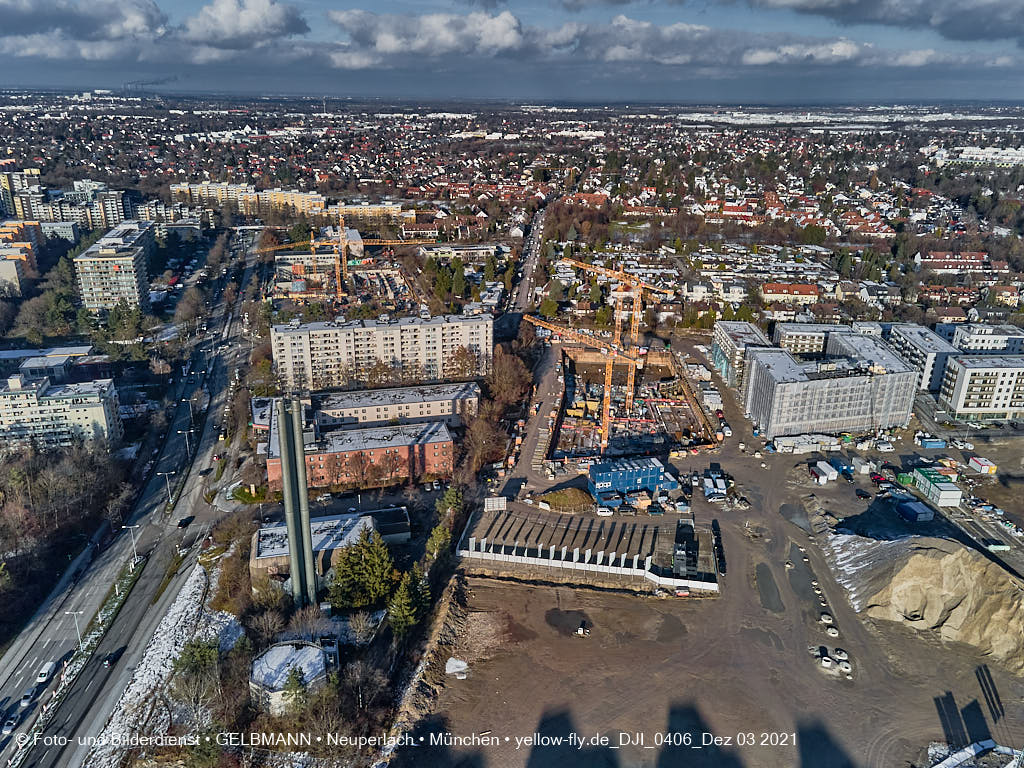 03.12.2021 -Baustelle Alexisquartier in Neuperlach 03.12.2021 -Baustelle Alexisquartier in Neuperlach