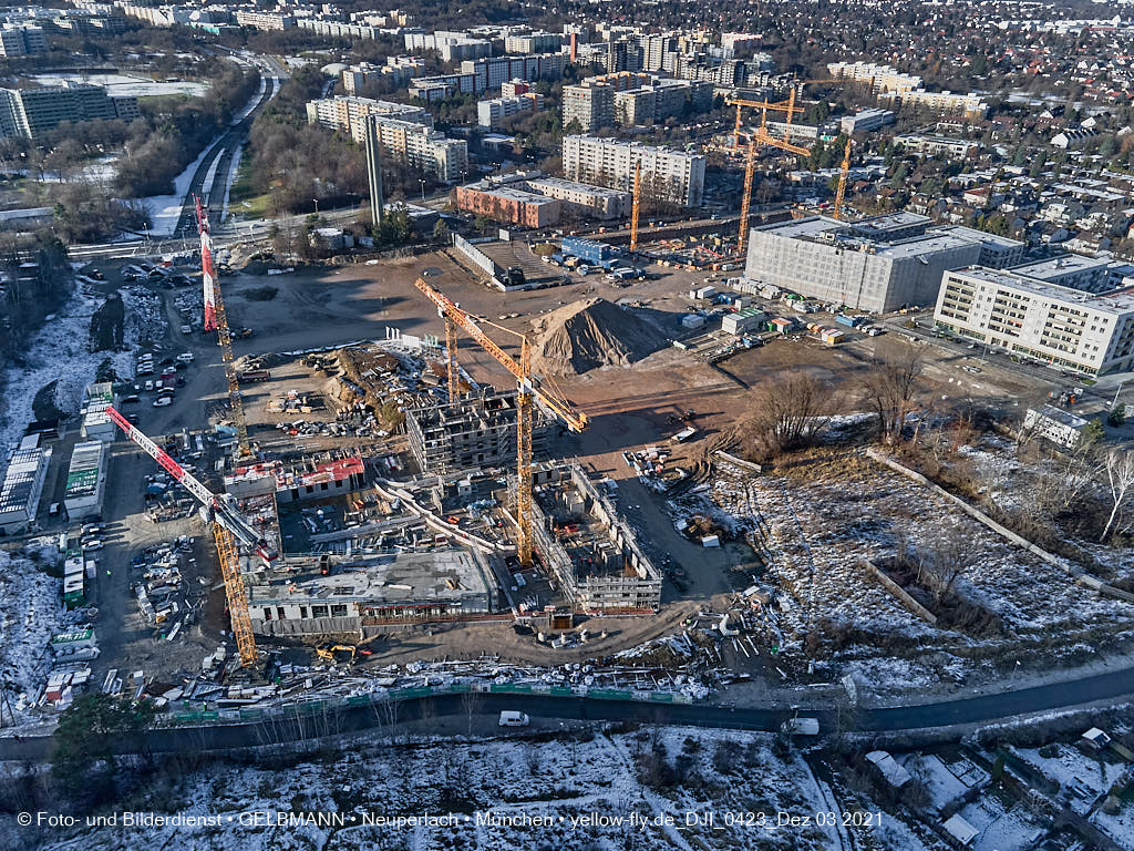 03.12.2021 -Baustelle Pandionverde in Neuperlach 03.12.2021 -Baustelle Pandionverde in Neuperlach