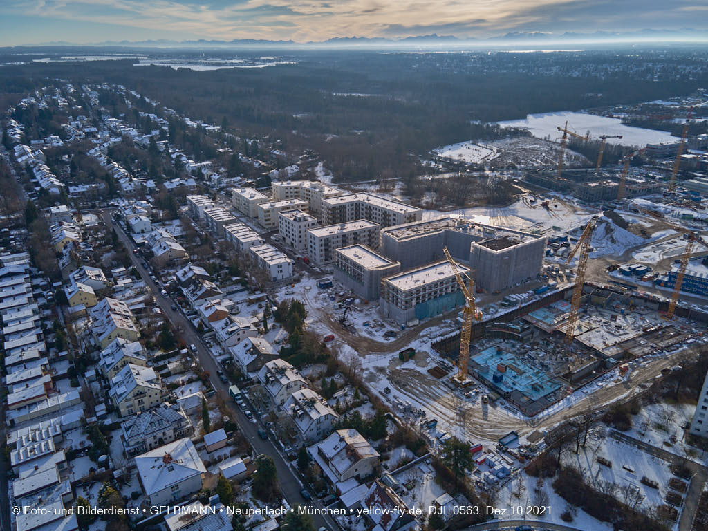 10.12.2021 -Das Alexisquartier mit Schnee im Dezember 2021 in Neuperlach 10.12.2021 -Das Alexisquartier mit Schnee im Dezember 2021 in Neuperlach