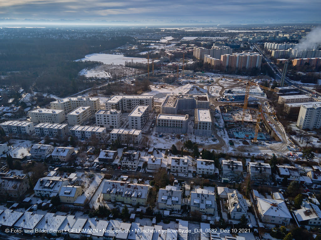 10.12.2021 -Das Alexisquartier mit Schnee im Dezember 2021 in Neuperlach 10.12.2021 -Das Alexisquartier mit Schnee im Dezember 2021 in Neuperlach