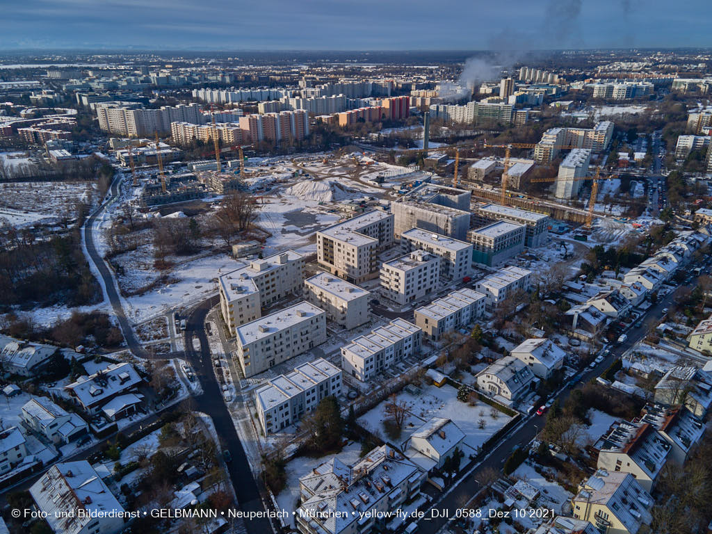 10.12.2021 -Das Alexisquartier mit Schnee im Dezember 2021 in Neuperlach 10.12.2021 -Das Alexisquartier mit Schnee im Dezember 2021 in Neuperlach