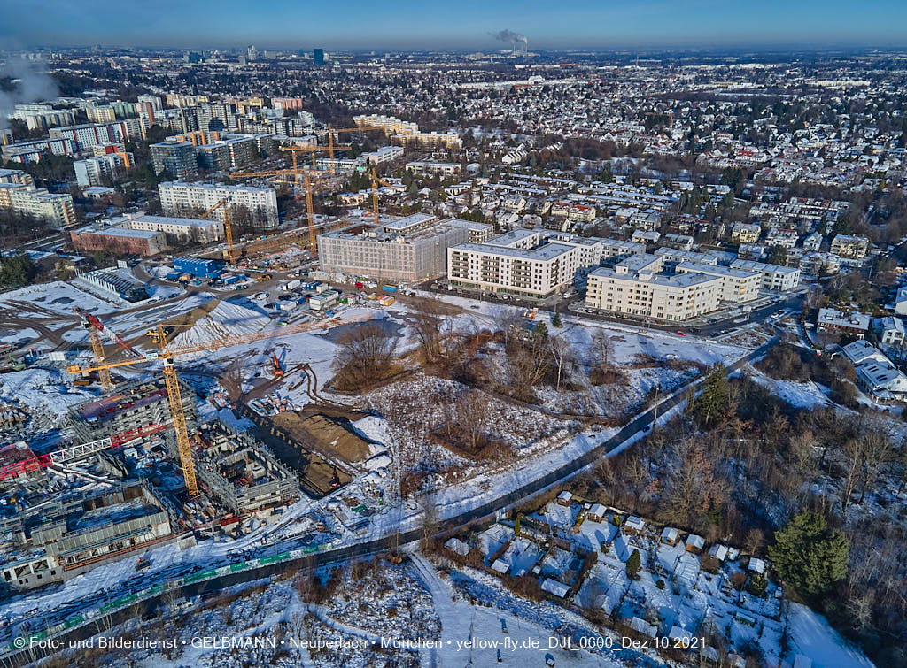 10.12.2021 -Das Alexisquartier mit Schnee im Dezember 2021 in Neuperlach 10.12.2021 -Das Alexisquartier mit Schnee im Dezember 2021 in Neuperlach