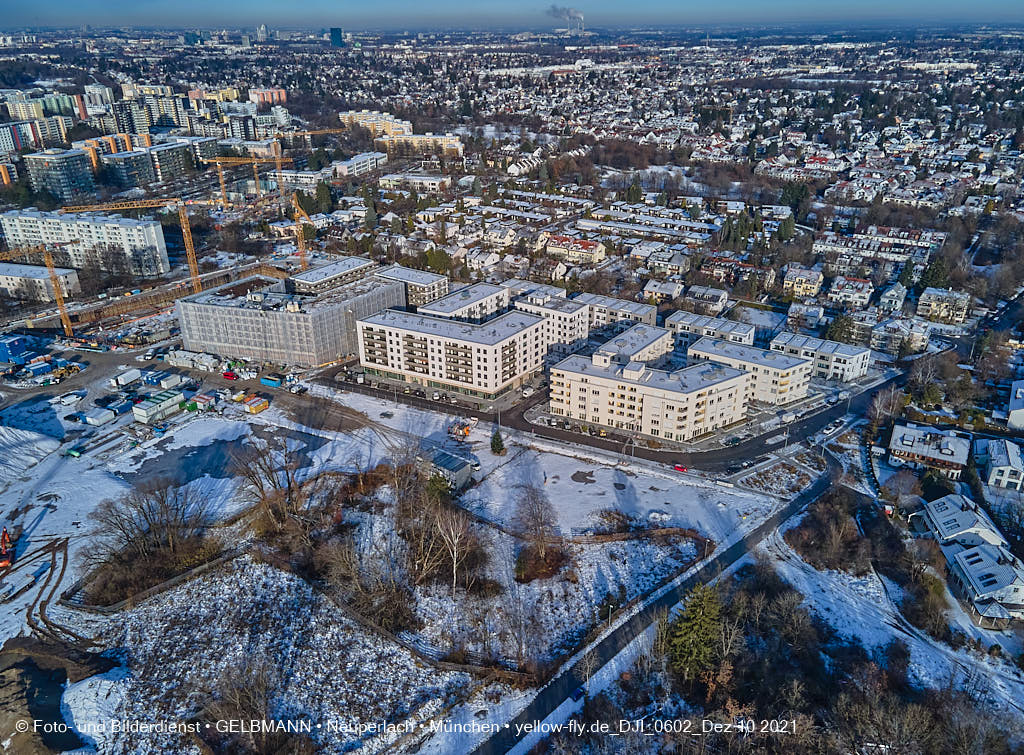 10.12.2021 -Das Alexisquartier mit Schnee im Dezember 2021 in Neuperlach 10.12.2021 -Das Alexisquartier mit Schnee im Dezember 2021 in Neuperlach