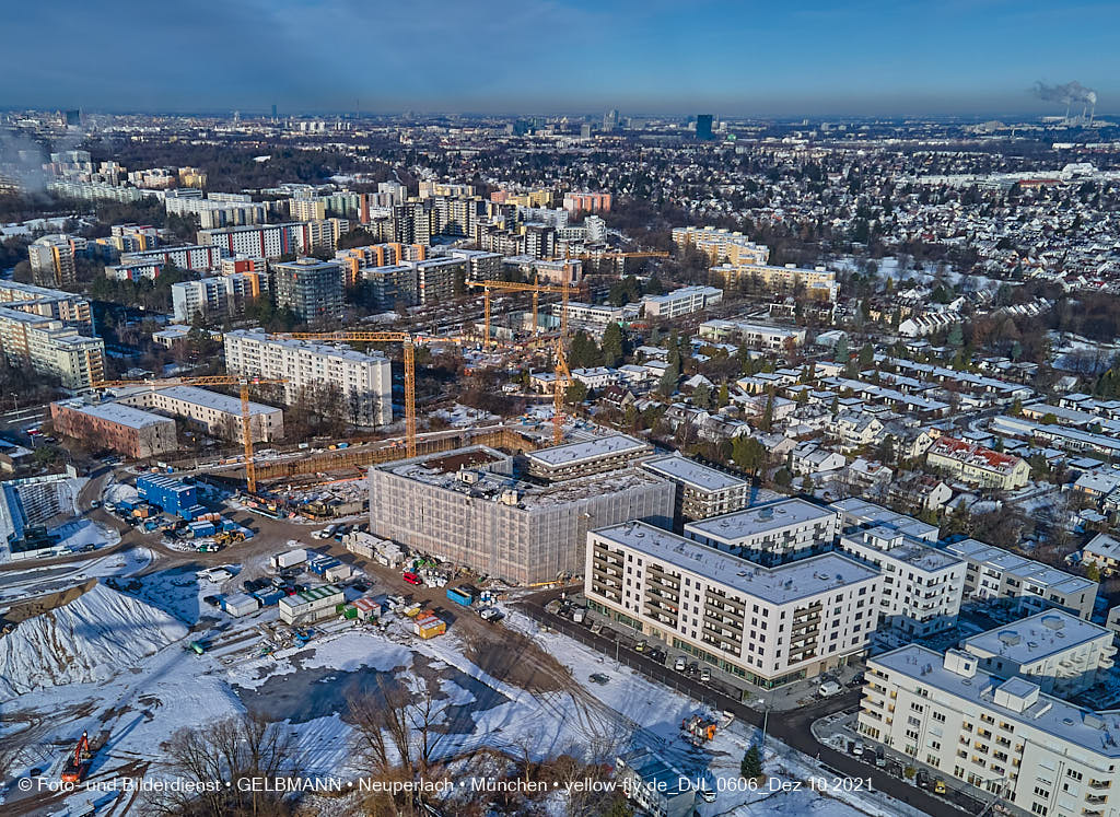 10.12.2021 -Das Alexisquartier mit Schnee im Dezember 2021 in Neuperlach 10.12.2021 -Das Alexisquartier mit Schnee im Dezember 2021 in Neuperlach