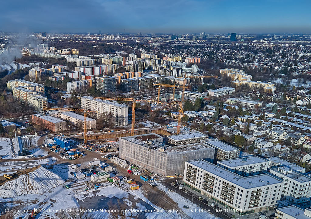 10.12.2021 -Das Alexisquartier mit Schnee im Dezember 2021 in Neuperlach 10.12.2021 -Das Alexisquartier mit Schnee im Dezember 2021 in Neuperlach