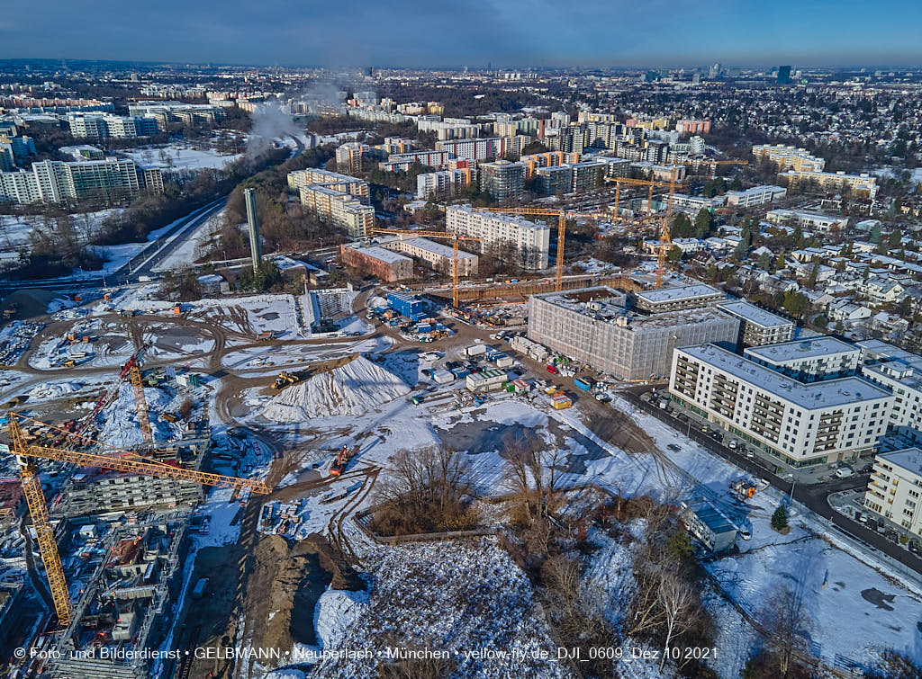 10.12.2021 -Das Alexisquartier mit Schnee im Dezember 2021 in Neuperlach 10.12.2021 -Das Alexisquartier mit Schnee im Dezember 2021 in Neuperlach