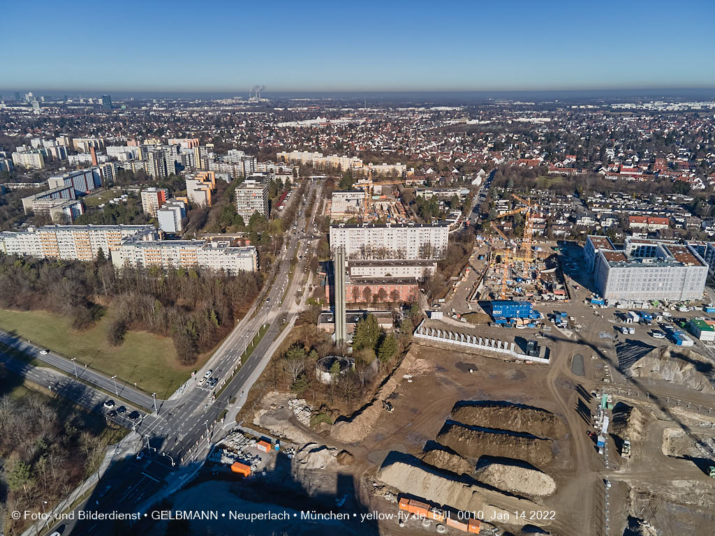 14.01.2022 - Baustelle Alexisquartier nach der Weihnachtspause