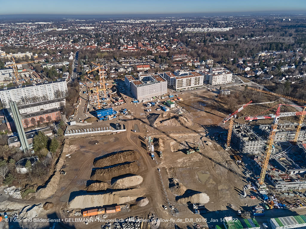 14.01.2022 - Baustelle Alexisquartier nach der Weihnachtspause