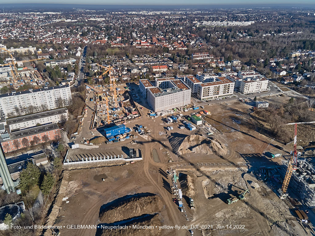 14.01.2022 - Baustelle Alexisquartier nach der Weihnachtspause