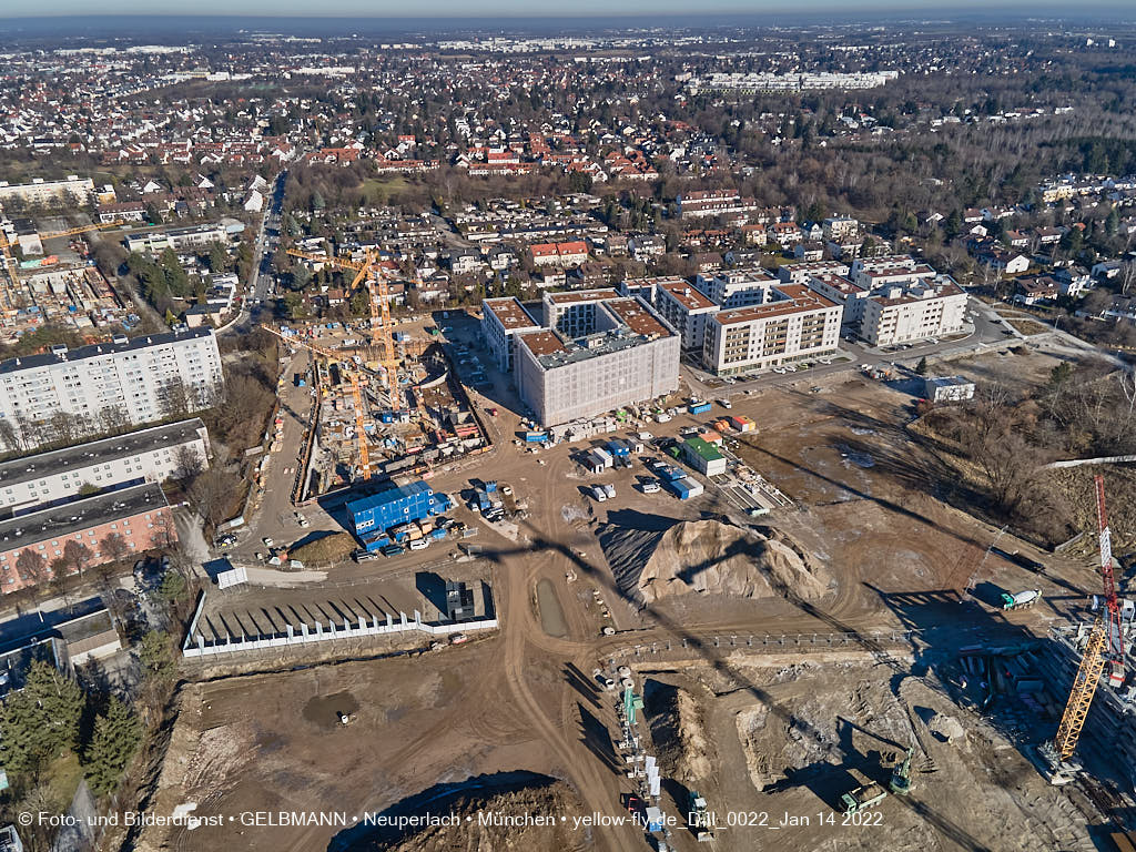 14.01.2022 - Baustelle Alexisquartier nach der Weihnachtspause