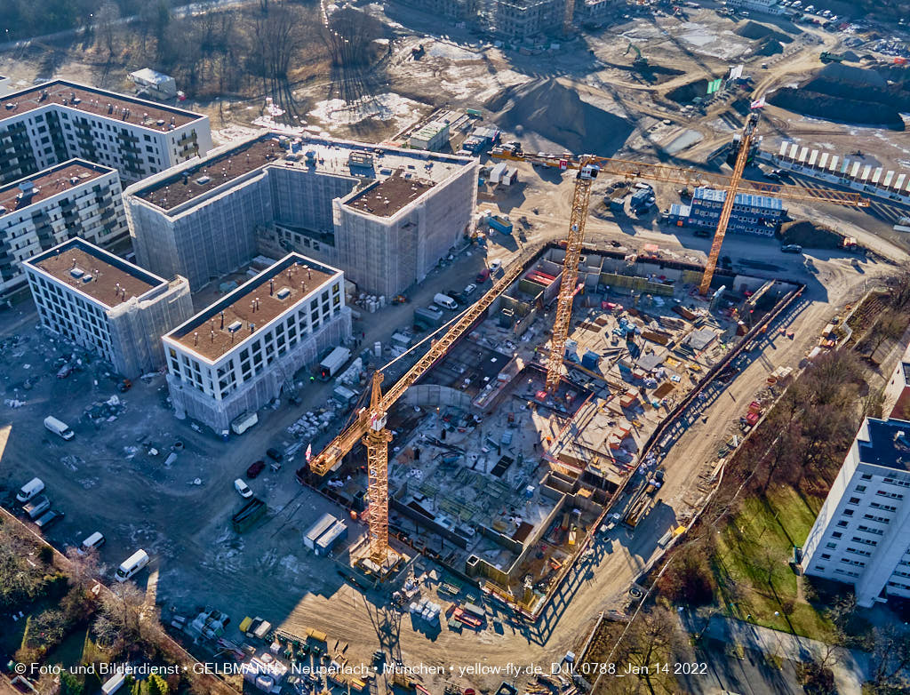 14.01.2022 - Baustelle Alexisquartier nach der Weihnachtspause