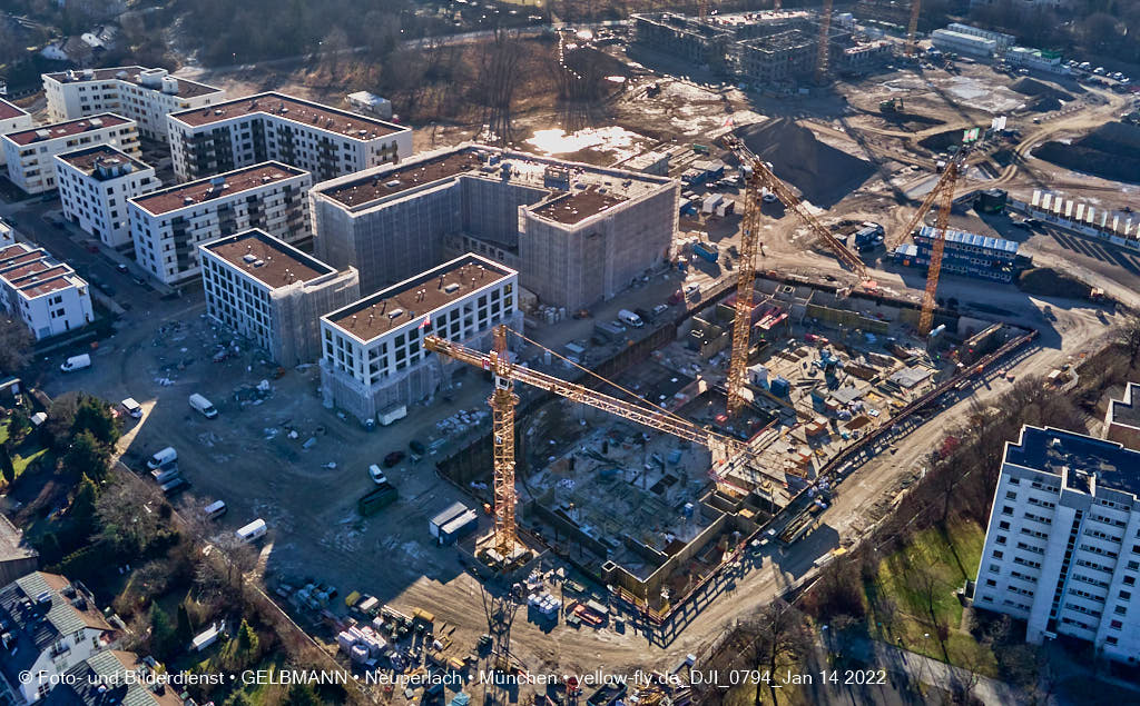 14.01.2022 - Baustelle Alexisquartier nach der Weihnachtspause