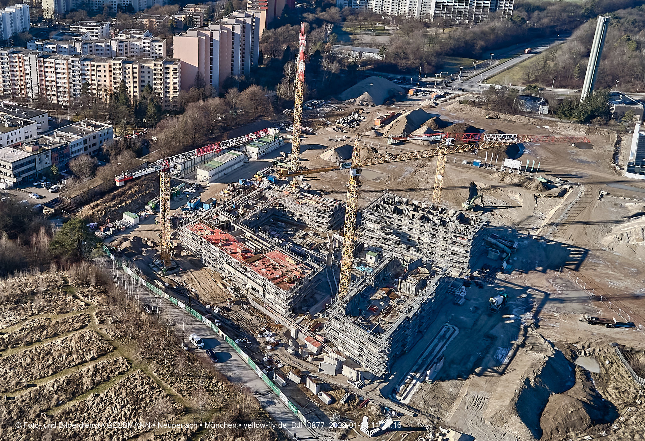 Baustelle Pandionverde nach der Weihnachtspause Baustelle Pandionverde nach der Weihnachtspause