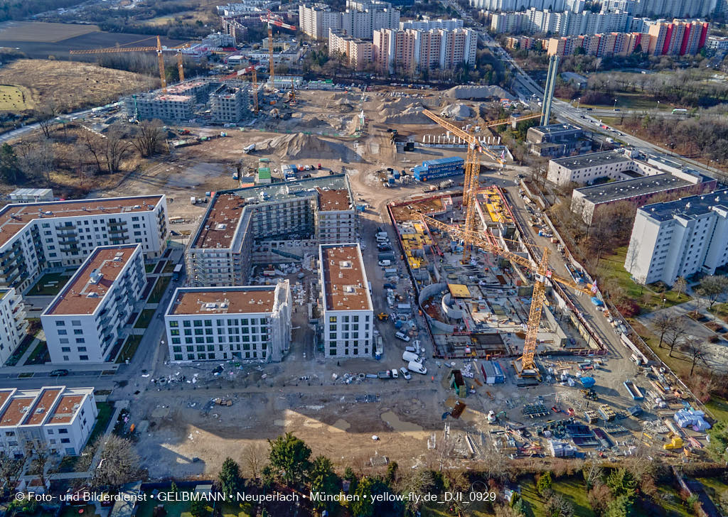 09.02.2022 - Baustelle Alexisquartier in Neuperlach 09.02.2022 - Baustelle Alexisquartier in Neuperlach