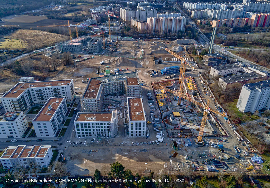 09.02.2022 - Baustelle Alexisquartier in Neuperlach 09.02.2022 - Baustelle Alexisquartier in Neuperlach