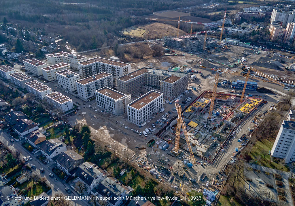 09.02.2022 - Baustelle Alexisquartier in Neuperlach 09.02.2022 - Baustelle Alexisquartier in Neuperlach