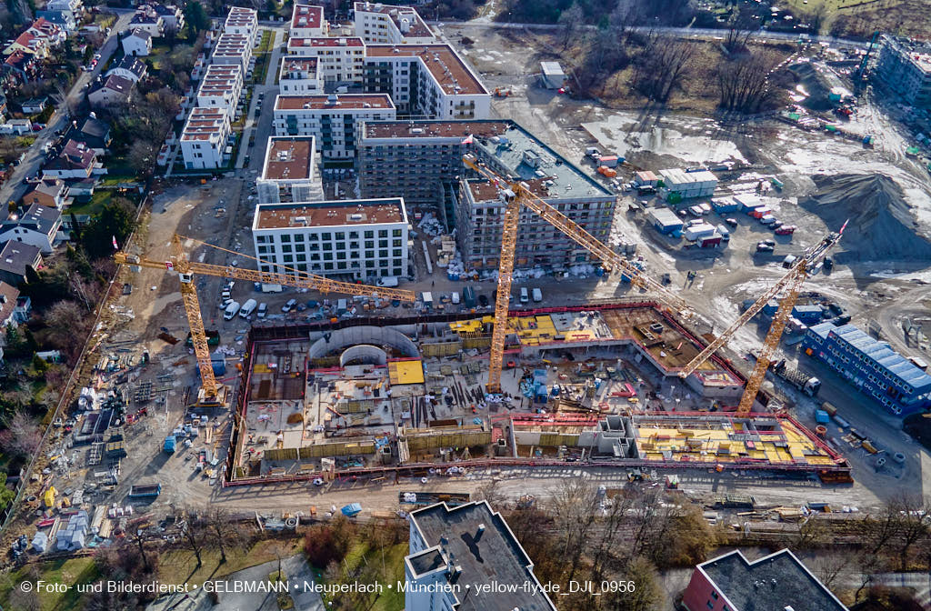 09.02.2022 - Baustelle Alexisquartier in Neuperlach 09.02.2022 - Baustelle Alexisquartier in Neuperlach
