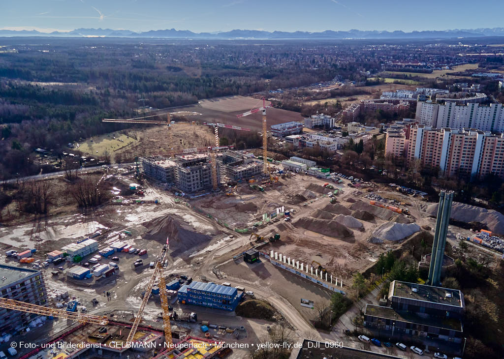 09.02.2022 - Baustelle Alexisquartier in Neuperlach 09.02.2022 - Baustelle Alexisquartier in Neuperlach