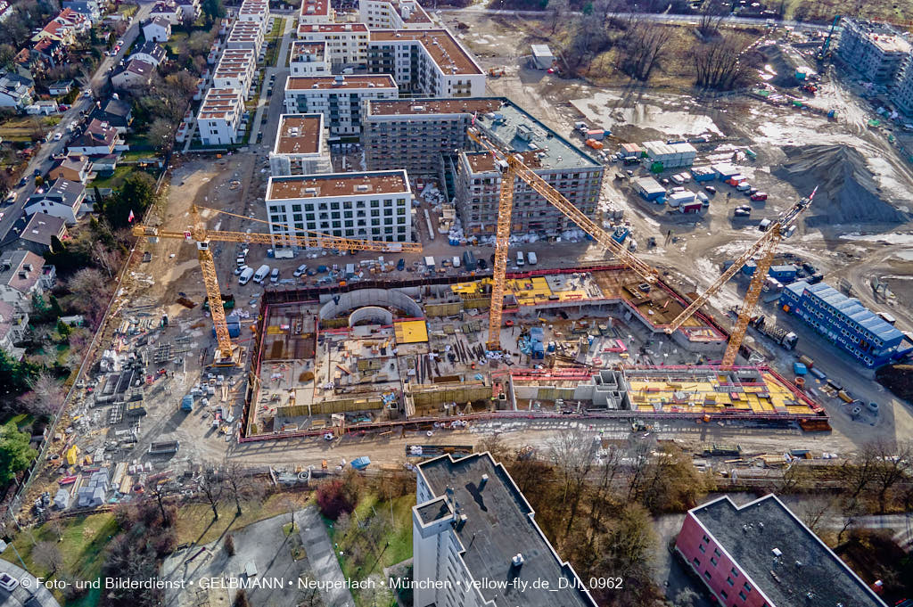 09.02.2022 - Baustelle Alexisquartier in Neuperlach 09.02.2022 - Baustelle Alexisquartier in Neuperlach